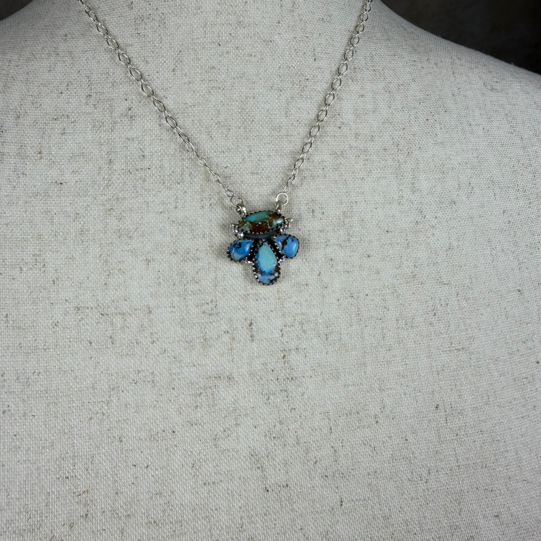 Handmade Sterling Silver Golden Hills with Sonoran Mountain Turquoise