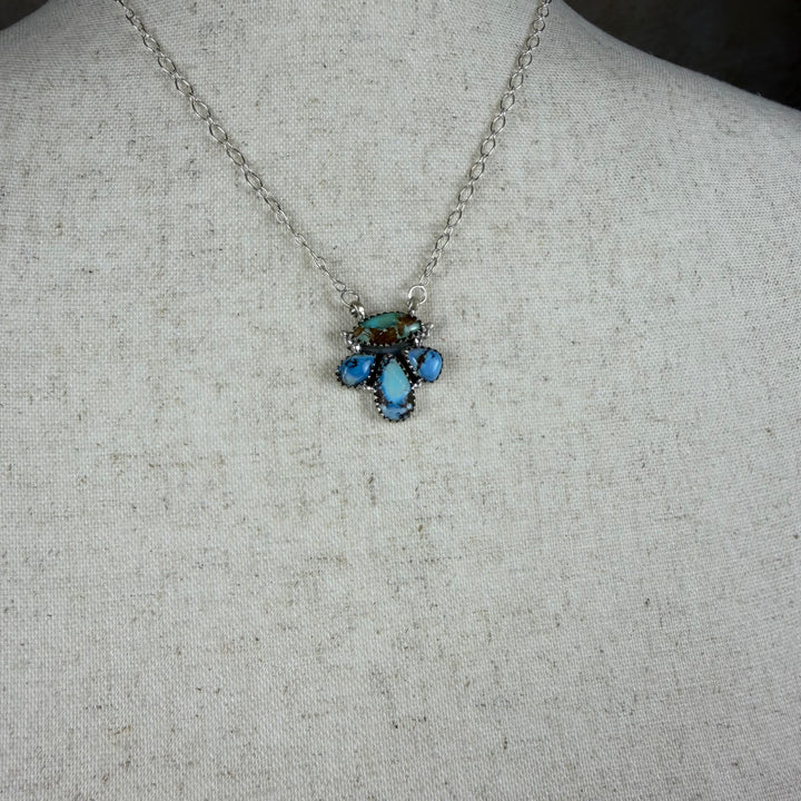 Handmade Sterling Silver Golden Hills with Sonoran Mountain Turquoise