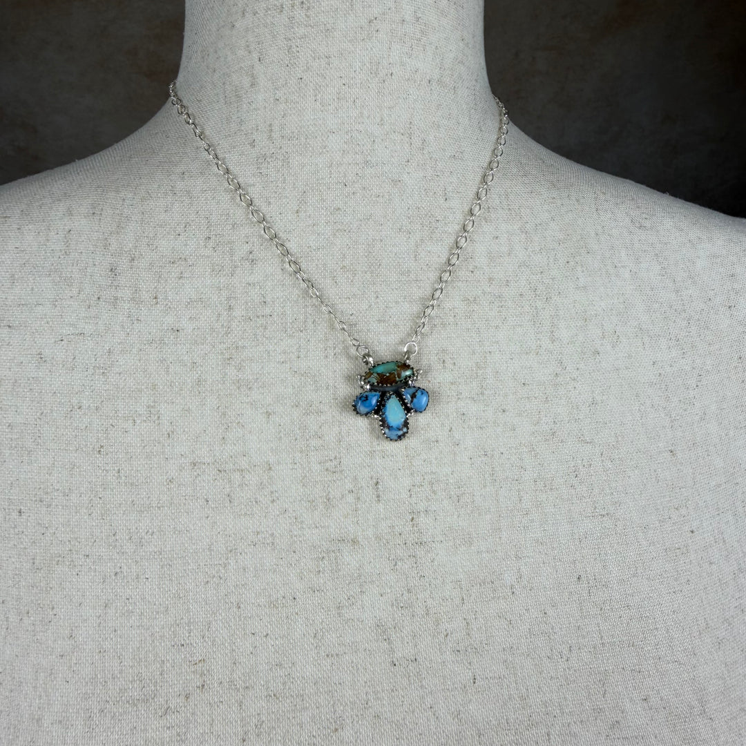 Handmade Sterling Silver Golden Hills with Sonoran Mountain Turquoise