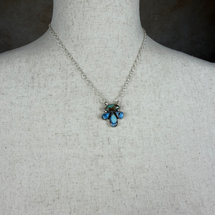 Handmade Sterling Silver Golden Hills with Sonoran Mountain Turquoise