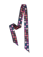 Cattle Tags Twilly Silk Scarf