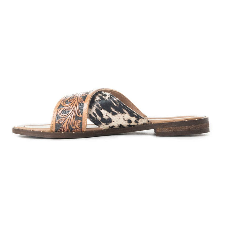 Chappy Western Hand-Tooled Sandals
