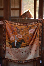Round Up Floral Cattle Cowgirl Western Wild Rag