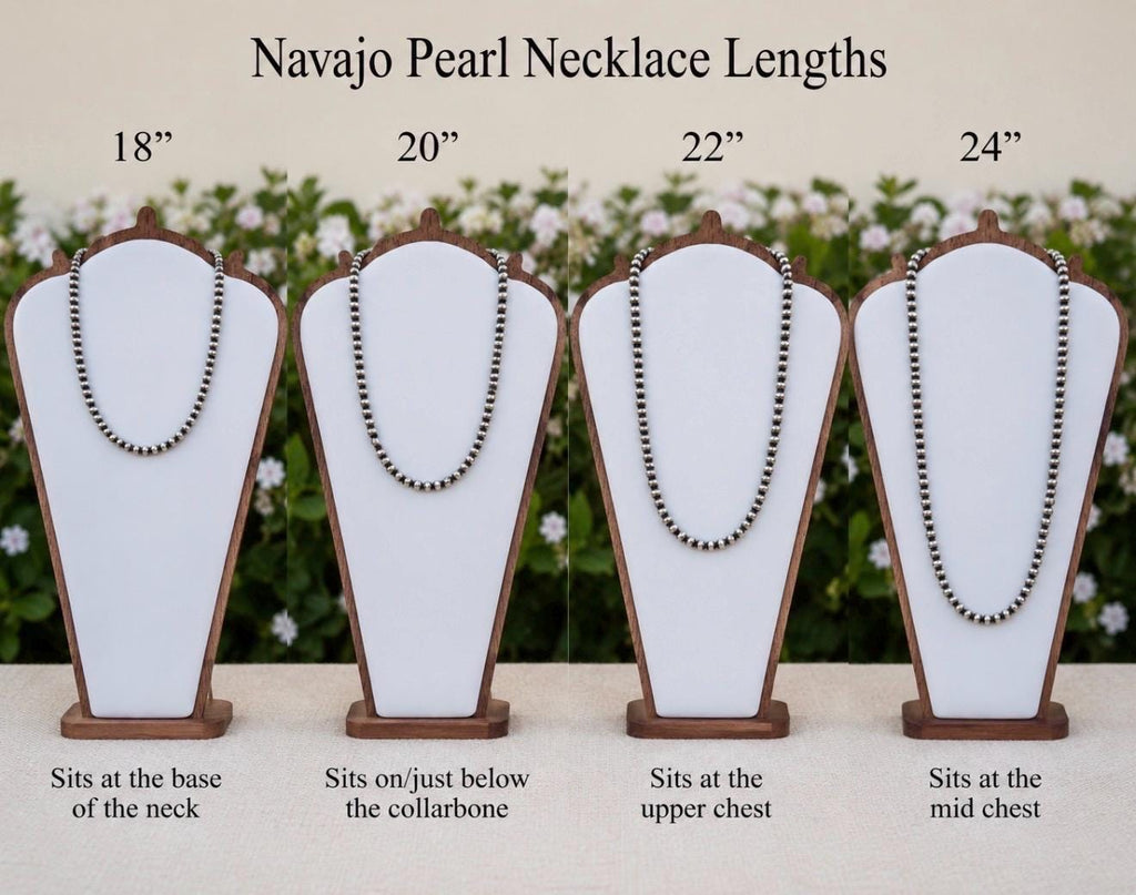 Sterling Sliver Navajo Pearls - 6mm
