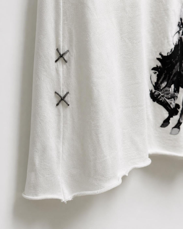 Ride On Embroidered Tee.